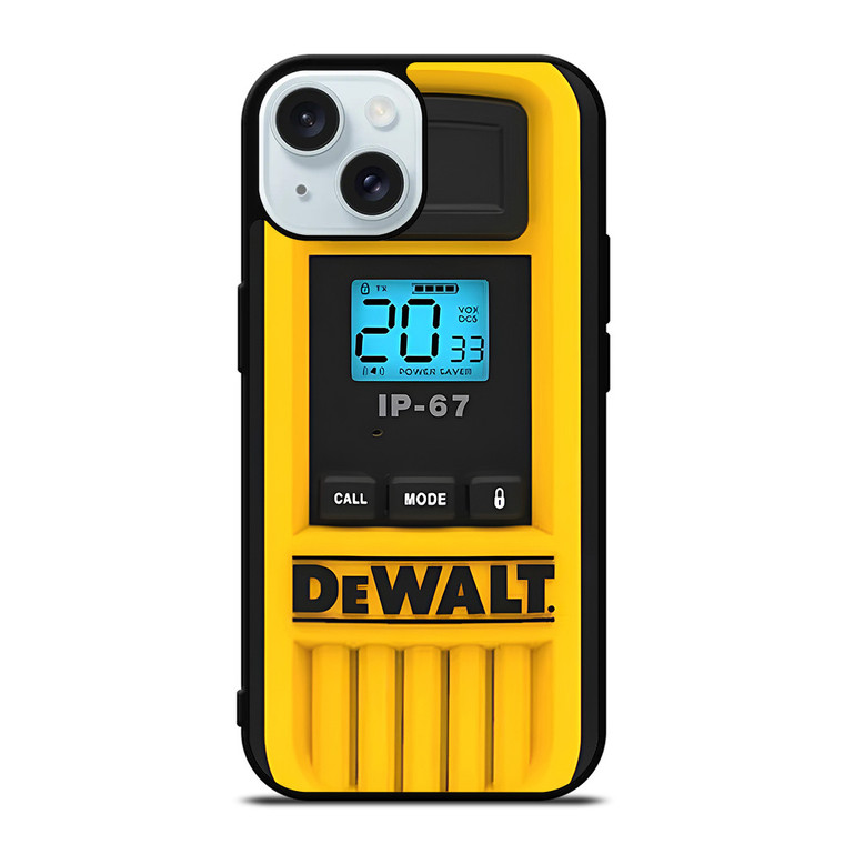 DEWALT TOOL LOGO HEAVY DUTY WALKIE TALKIE iPhone 15 Case Cover