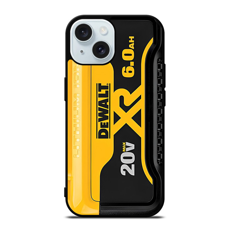 DEWALT TOOL LOGO LITHIUM BATTERY iPhone 15 Case Cover