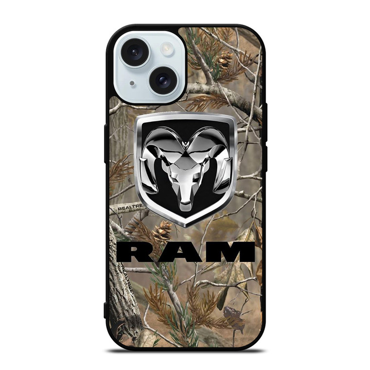 DODGE RAM TRUCK LOGO CAMO iPhone 15 Case Cover