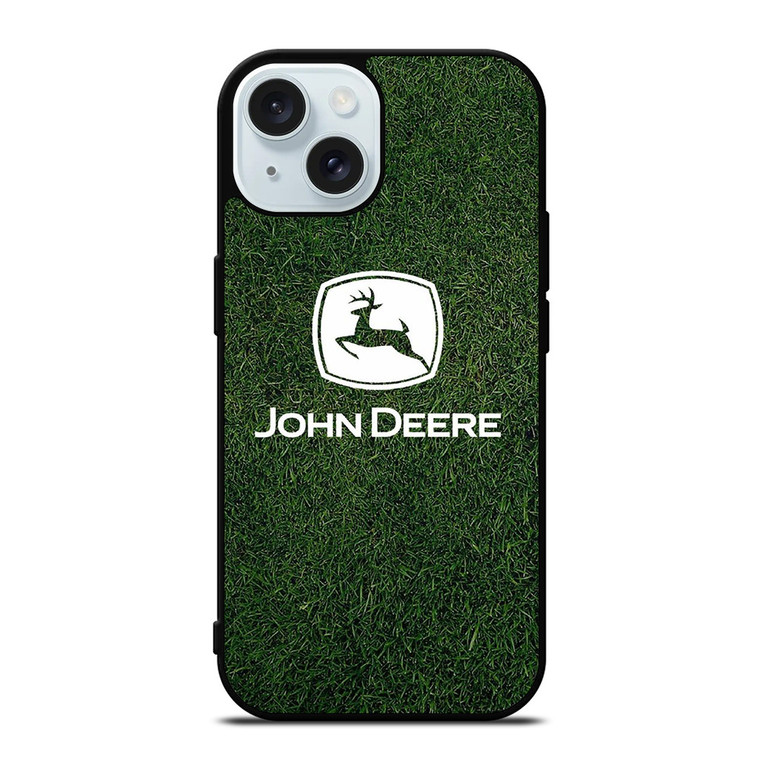 JOHN DEERE LOGO GREEN GRASS ICON iPhone 15 Case Cover