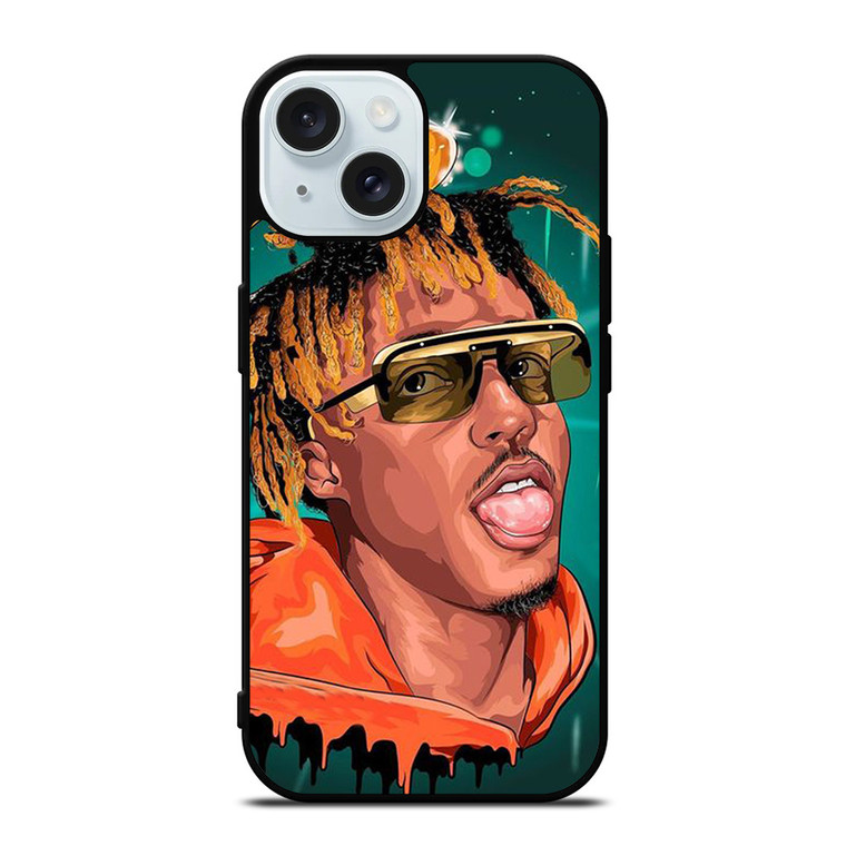 JUICE WRLD RAPPER FACE ART iPhone 15 Case Cover