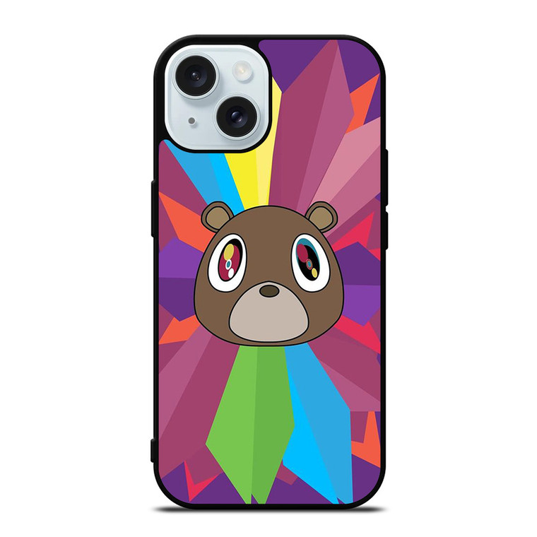 KANYE WEST DROPOUT BEAR FACE ICON iPhone 15 Case Cover