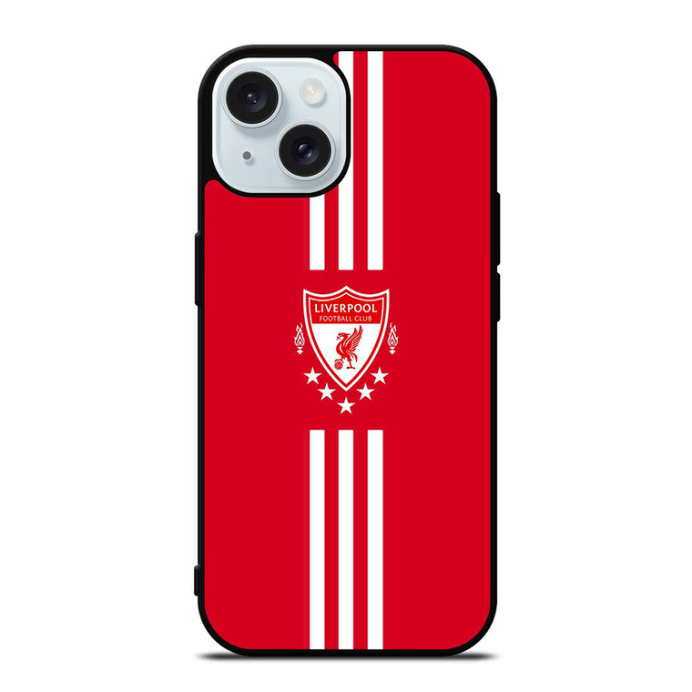 LIVERPOOL FC FOOTBALL CLUB LOGO ADIDAS iPhone 15 Case Cover