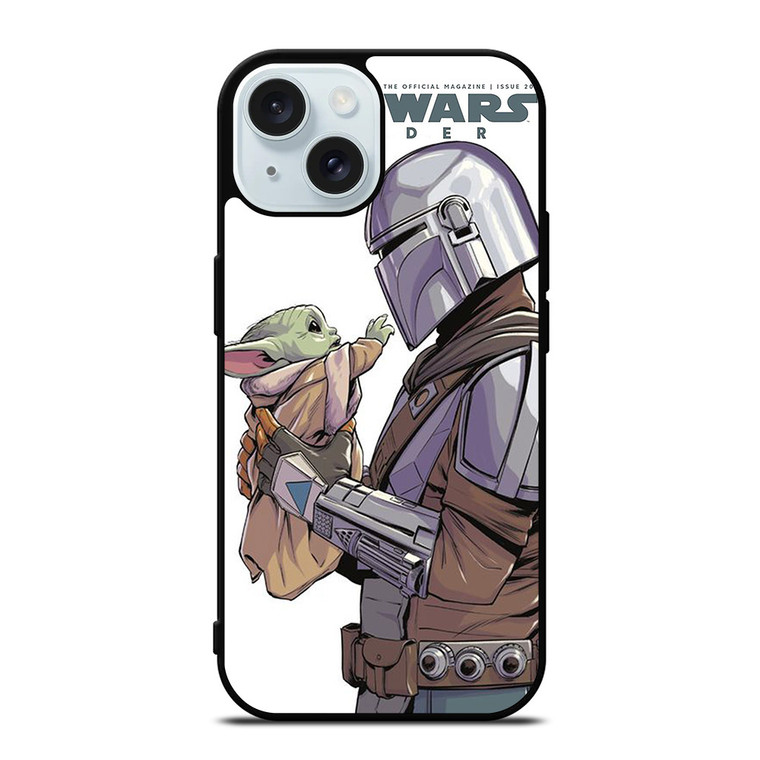 MANDALORIAN AND BABY YODA STAR WARS INSIDER iPhone 15 Case Cover