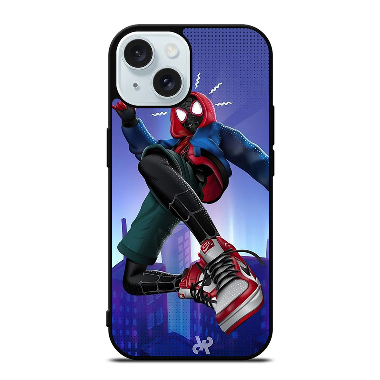 MILES MORALES SPIDERMAN MOVIE iPhone 15 Case Cover