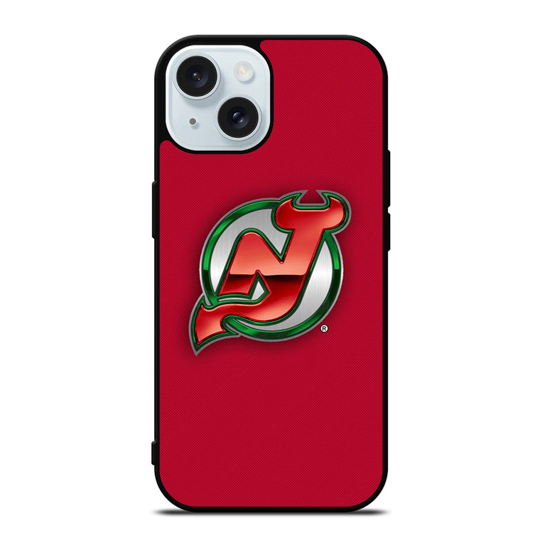 NEW JERSEY DEVILS HOCKEY TEAM LOGO iPhone 15 Case Cover