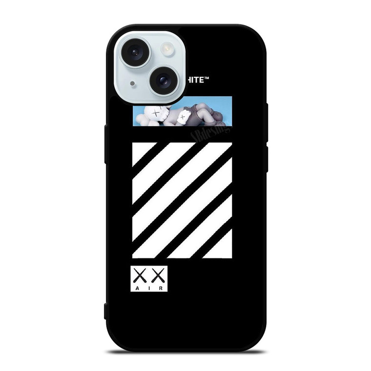 OFF WHITE KAWS AIR iPhone 15 Case Cover