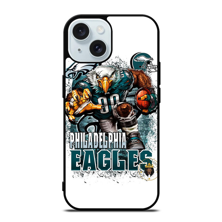 PHILADELPHIA EAGLES LOGO FOOTBALL TEAM ICON iPhone 15 Case Cover