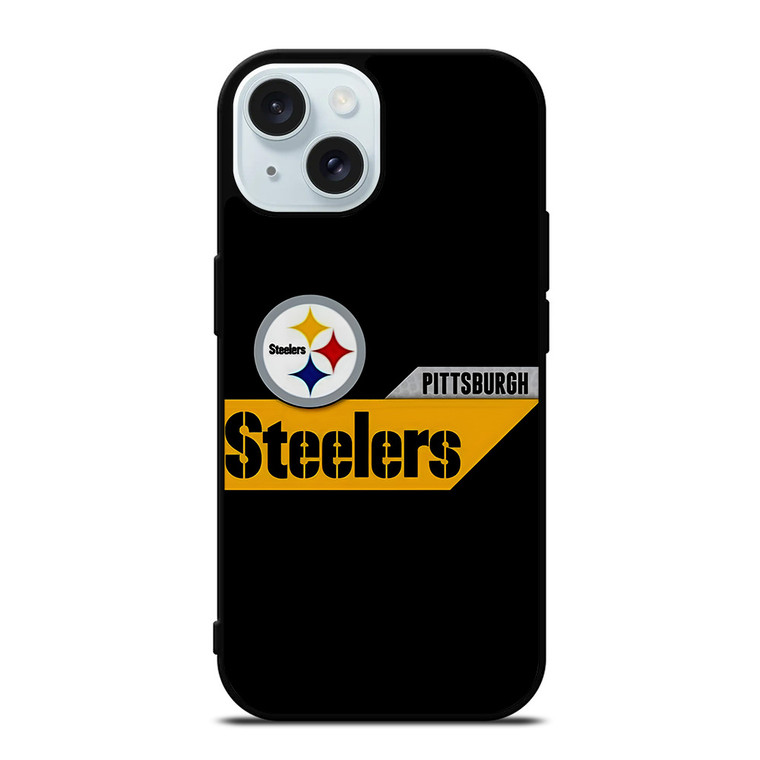 PITTSBURGH STEELERS FOOTBALL LOGO TEAM ICON iPhone 15 Case Cover