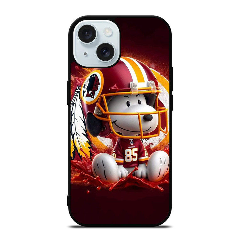 SNOOPY CHICAGO BLACKHAWKS FOOTBALL iPhone 15 Case Cover