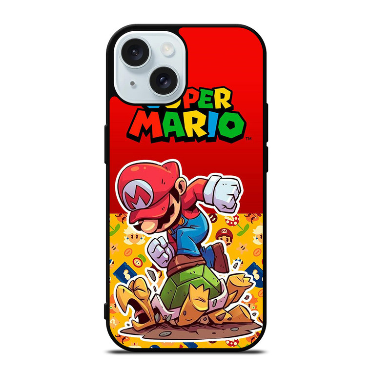 SUPER MARIO BROSS NINTENDO GAME iPhone 15 Case Cover