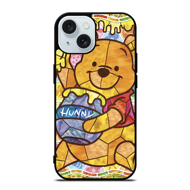 WINNIE THE POOH DISNEY MOZAIC ART iPhone 15 Case Cover WINNIE THE POOH DISNEY MOZAIC ART iPhone 15 Case Cover