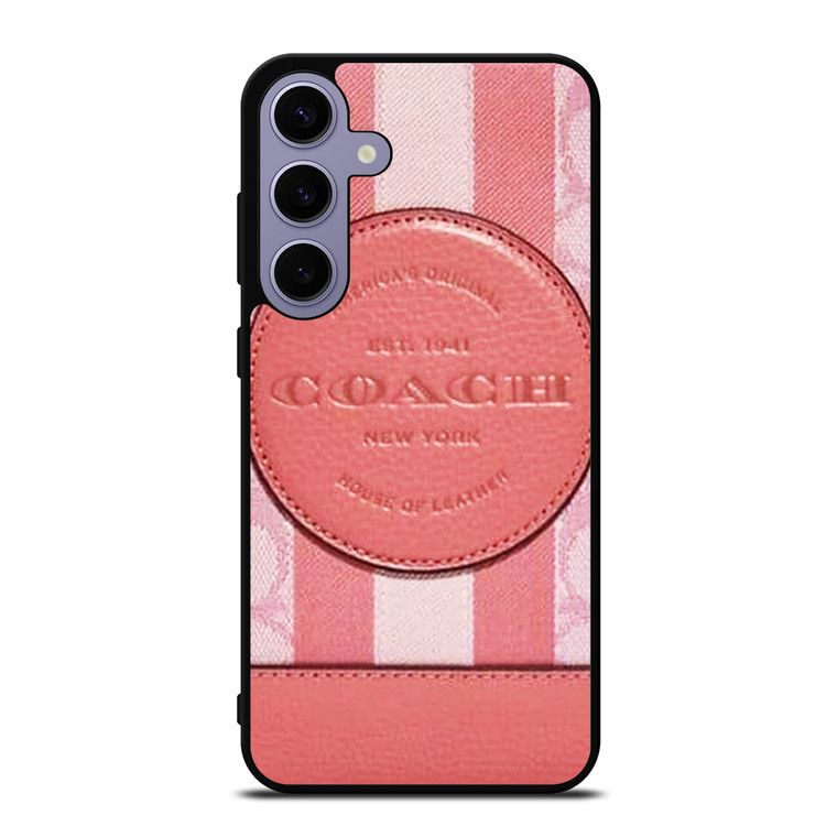 COACH NEW YORK LOGO PINK WALLET Samsung Galaxy S24 Plus Case Cover