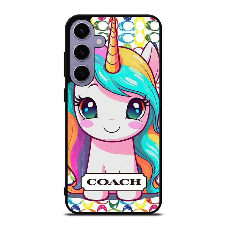COACH NEW YORK LOGO PRETTY UNICORN Samsung Galaxy S24 Plus Case Cover