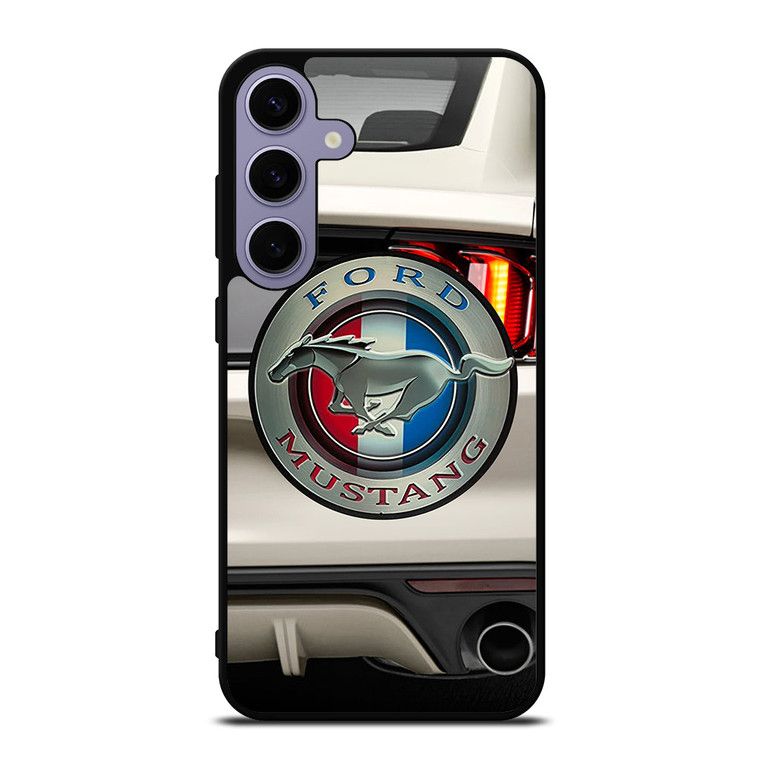 FORD MUSTANG CAR LOGO WHITE Samsung Galaxy S24 Plus Case Cover