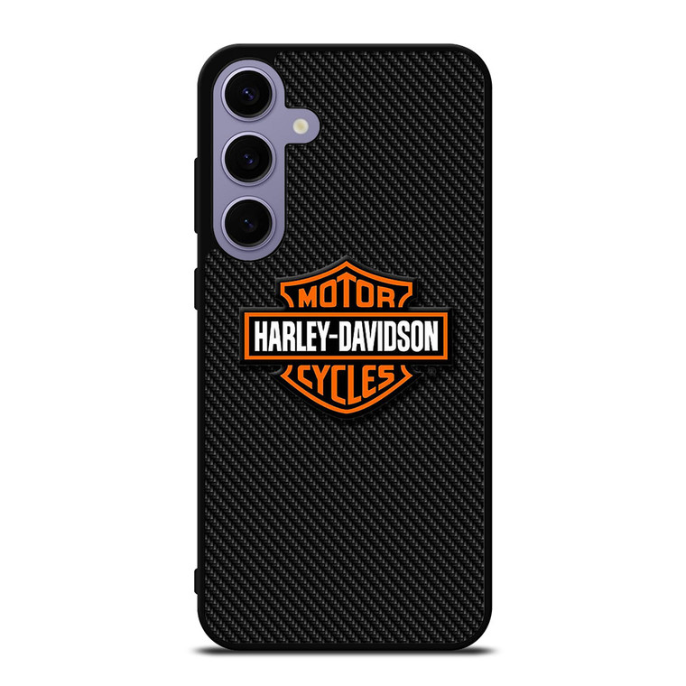 HARLEY DAVIDSON MOTORCYCLES LOGO CARBON Samsung Galaxy S24 Plus Case Cover