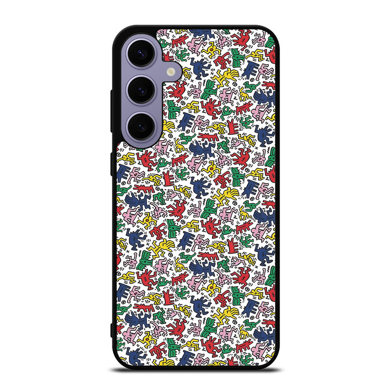 KEITH HARING ART COLORFUL FIGURES Samsung Galaxy S24 Plus Case Cover