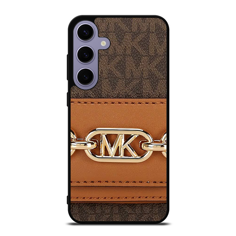 MICHAEL KORS MK LOGO BROWN BAG Samsung Galaxy S24 Plus Case Cover