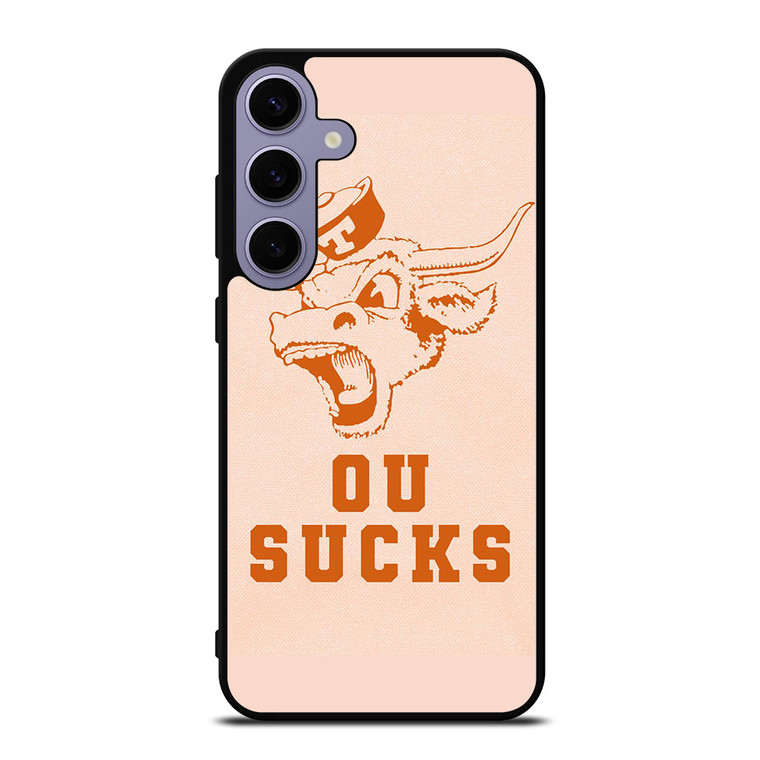 TEXAS LONGHORN ICON OU SUCKS LOGO FOOTBALL UNIVERSITY Samsung Galaxy S24 Plus Case Cover