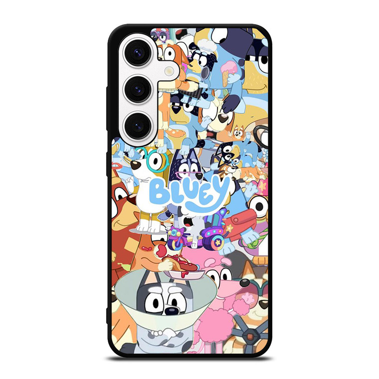 BLUEY CARTOON CHARACTERS COLLAGE Samsung Galaxy S24 Case Cover