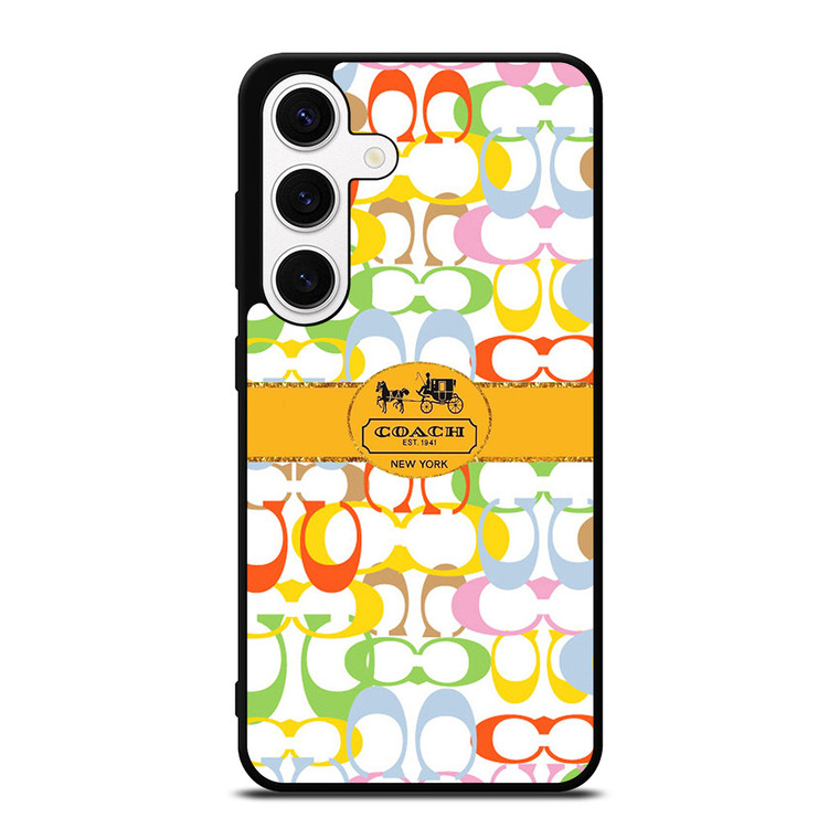 COACH NEW YORK LOGO LUXURY FASHION Samsung Galaxy S24 Case Cover