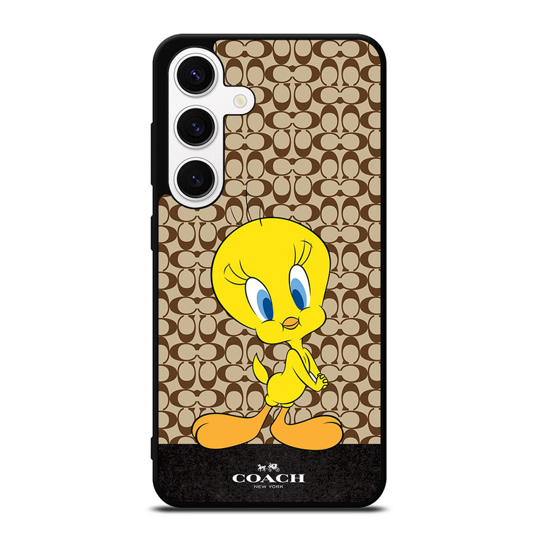 COACH NEW YORK LOGO TWEETY BIRD Samsung Galaxy S24 Case Cover