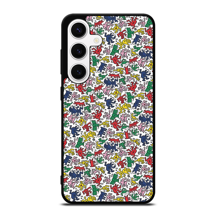 KEITH HARING ART COLORFUL FIGURES Samsung Galaxy S24 Case Cover
