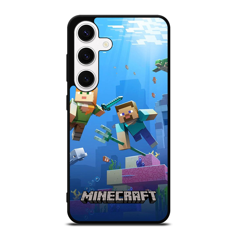 MINECRAFT GAMES UNDER WATER Samsung Galaxy S24 Case Cover