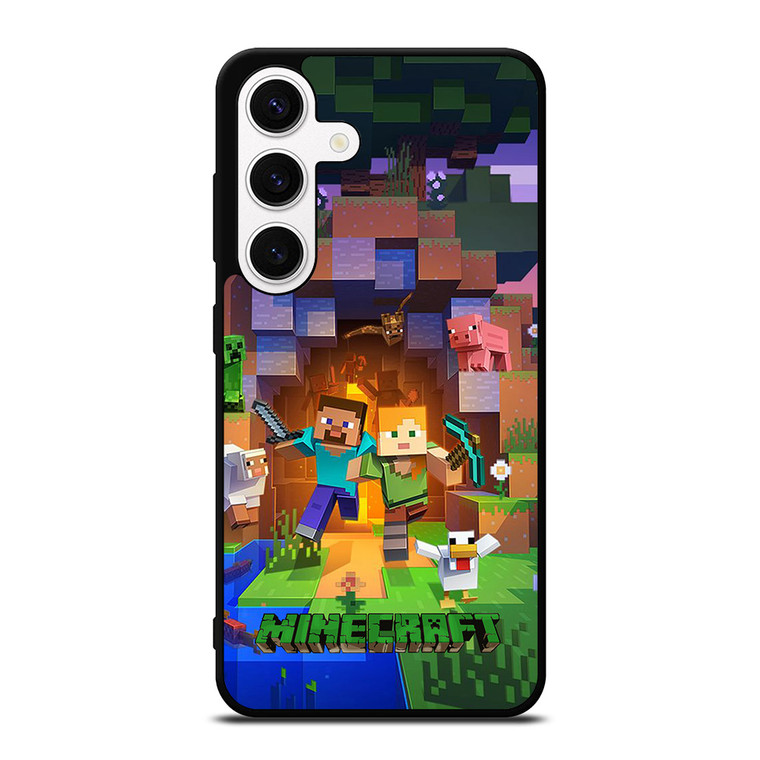 MINECRAFT GAMES WALLPAPER Samsung Galaxy S24 Case Cover