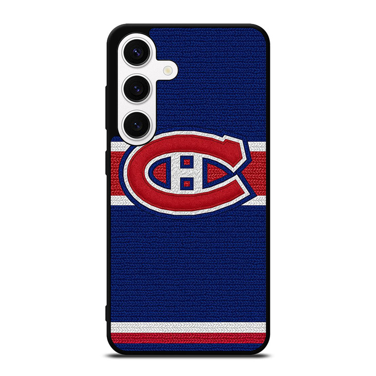 MONTREAL CANADIENS LOGO HOCKEY TEAM EMBORDERY Samsung Galaxy S24 Case Cover
