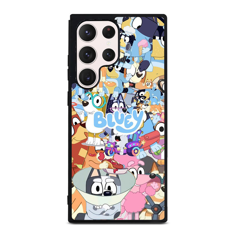 BLUEY CARTOON CHARACTERS COLLAGE Samsung Galaxy S23 Ultra Case Cover