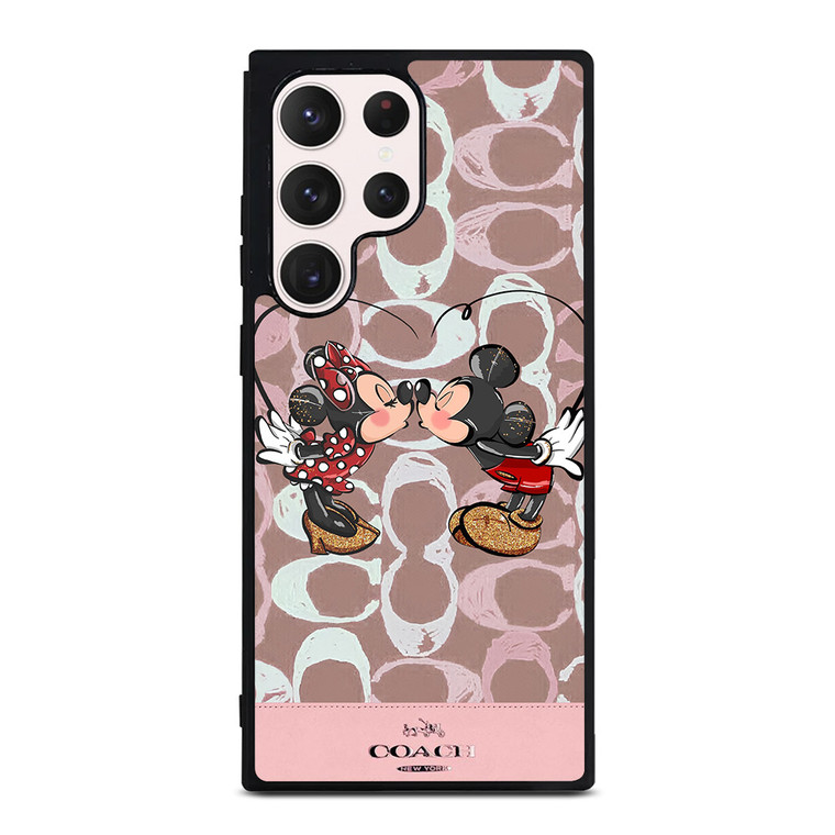 COACH NEW YORK LOGO MICKEY MINNIE MOUSE DISNEY KISS Samsung Galaxy S23 Ultra Case Cover