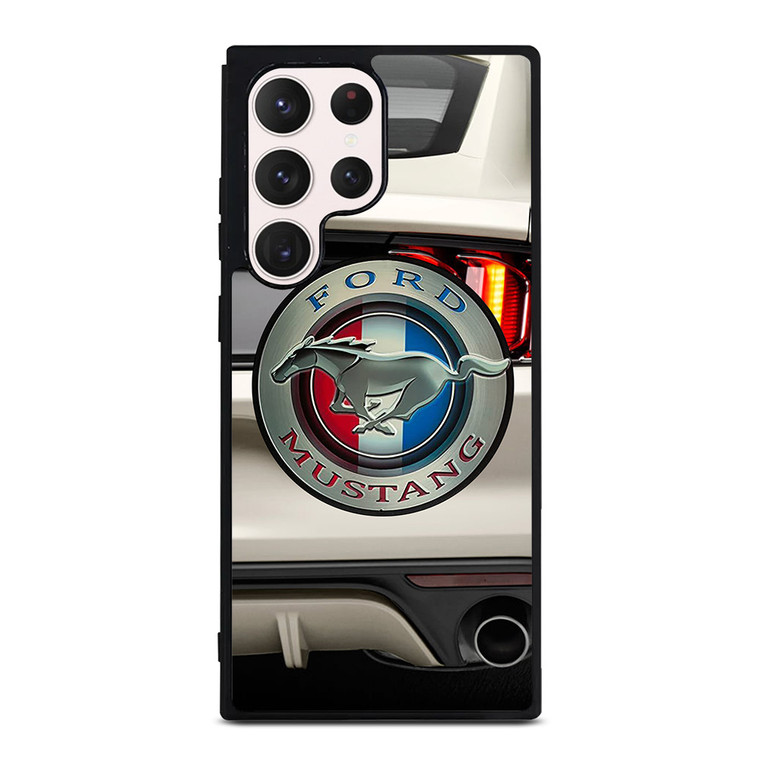 FORD MUSTANG CAR LOGO WHITE Samsung Galaxy S23 Ultra Case Cover