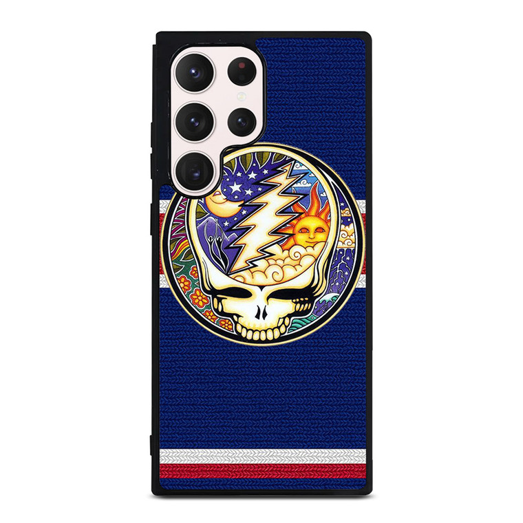GRATEFUL DEAD BAND SKULL LOGO MOON AND SUN Samsung Galaxy S23 Ultra Case Cover