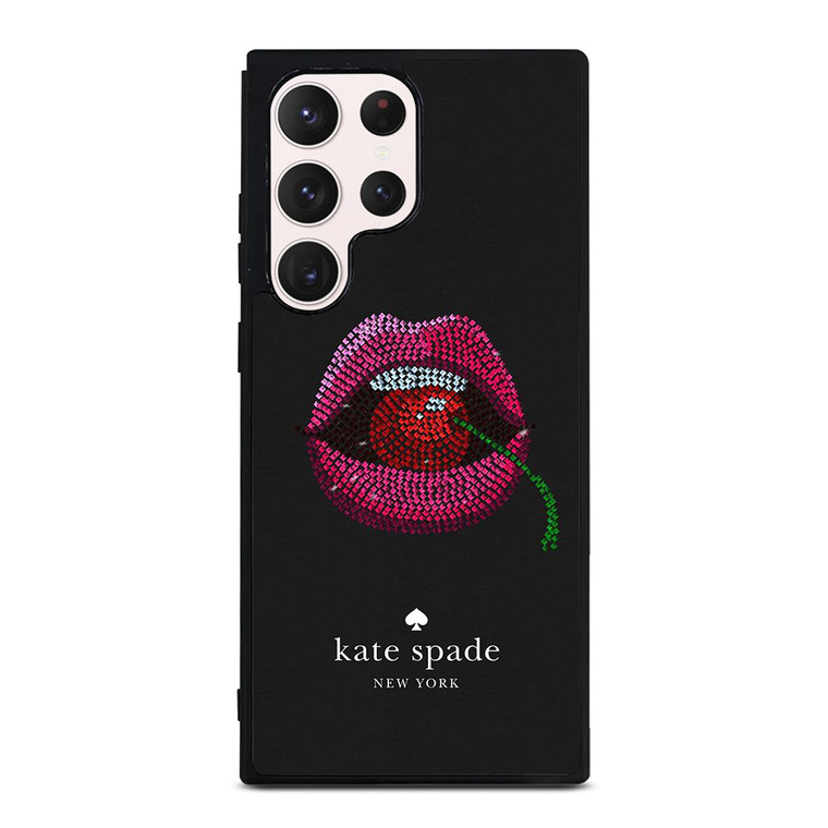 KATE SPADE NEW YORK LIPS AND CHERRY Samsung Galaxy S23 Ultra Case Cover