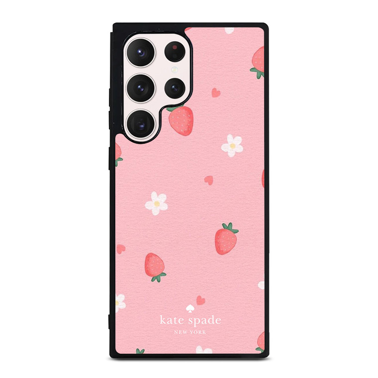 KATE SPADE NEW YORK LOGO STRAWBERRIES Samsung Galaxy S23 Ultra Case Cover