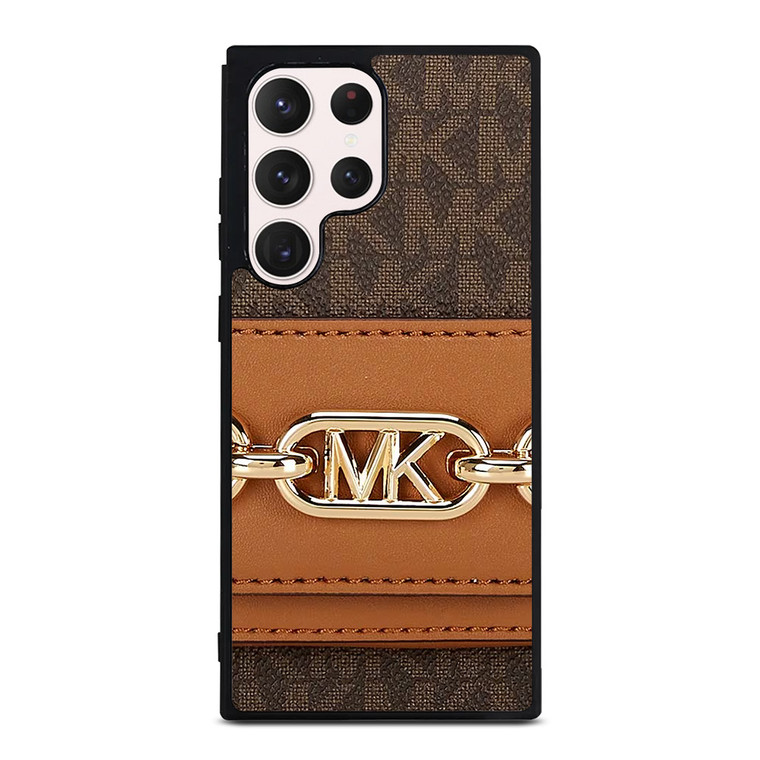 MICHAEL KORS MK LOGO BROWN BAG Samsung Galaxy S23 Ultra Case Cover