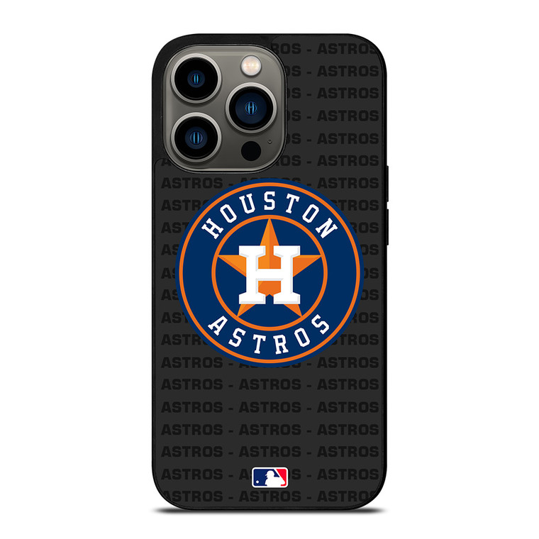 HOUSTON ASTROS BASEBALL BLACK iPhone 13 Pro Case Cover