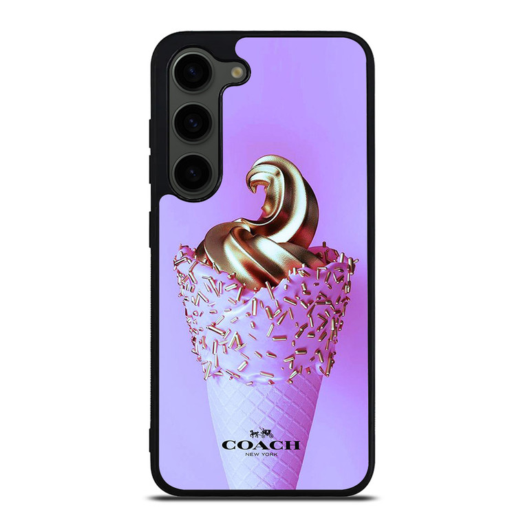 COACH NEW YORK LOGO GOLDEN ICE CREAM ICON Samsung Galaxy S23 Plus Case Cover