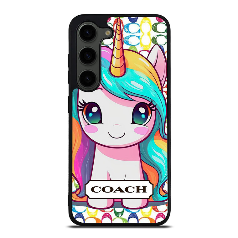 COACH NEW YORK LOGO PRETTY UNICORN Samsung Galaxy S23 Plus Case Cover