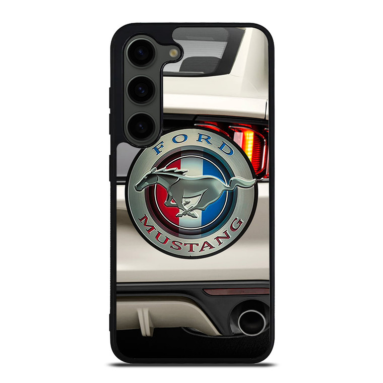 FORD MUSTANG CAR LOGO WHITE Samsung Galaxy S23 Plus Case Cover