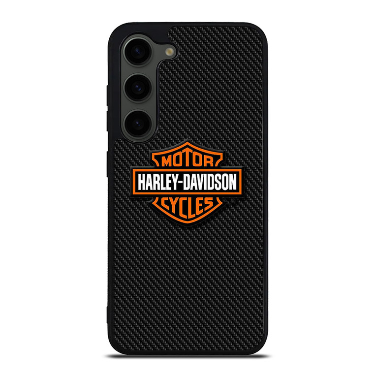 HARLEY DAVIDSON MOTORCYCLES LOGO CARBON Samsung Galaxy S23 Plus Case Cover
