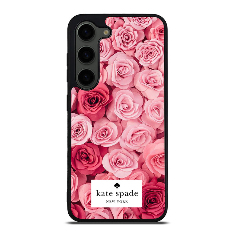 KATE SPADE NEW YORK ROSE PINK RED Samsung Galaxy S23 Plus Case Cover