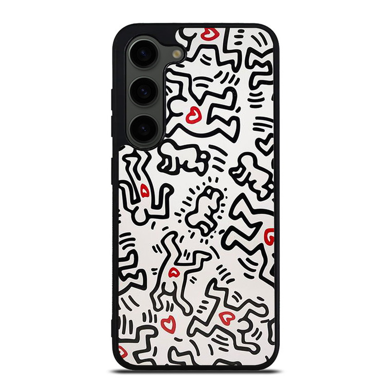 KEITH HARING ART HEART FIGURES Samsung Galaxy S23 Plus Case Cover