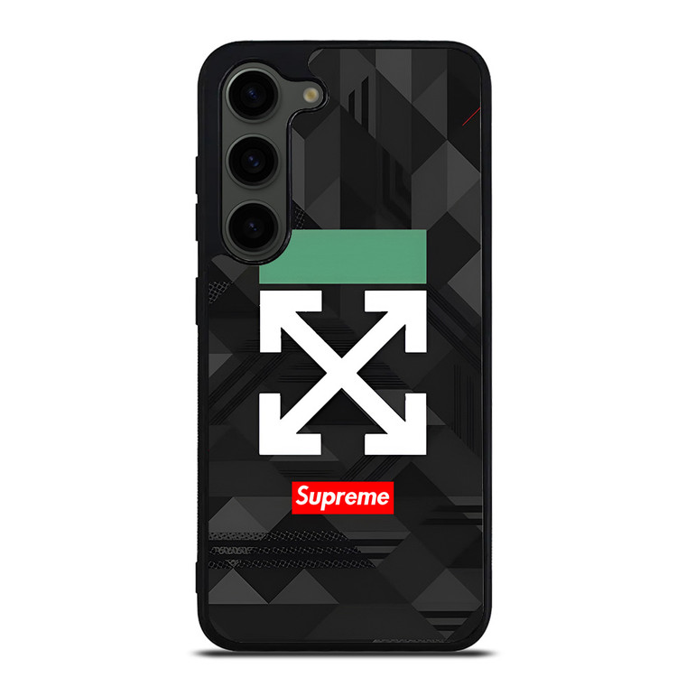 OFF WHITE LOGO SUPREME ICON Samsung Galaxy S23 Plus Case Cover