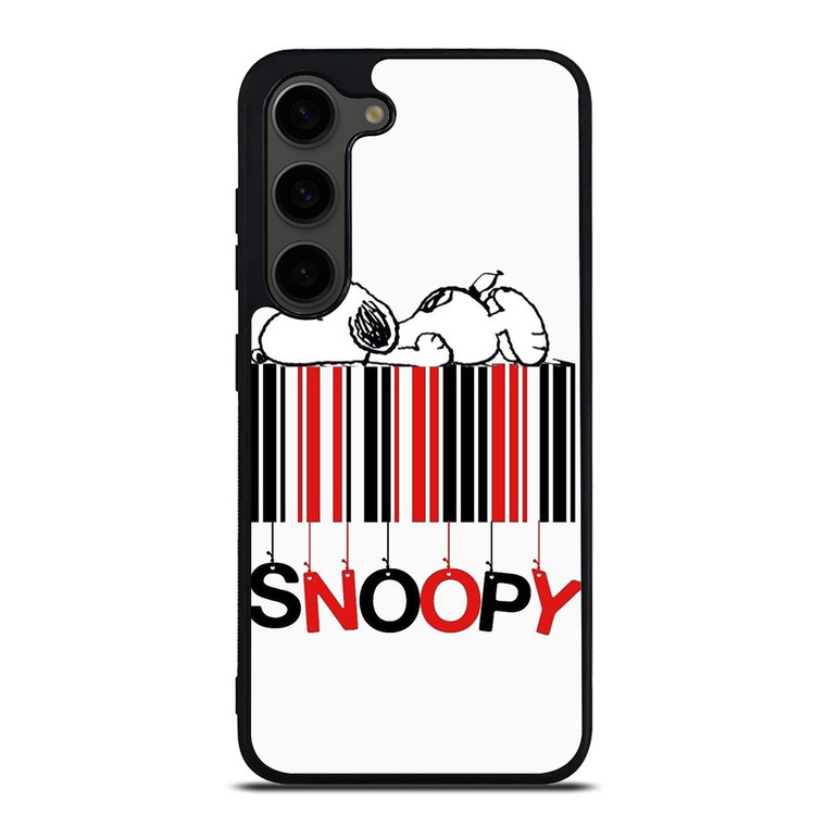 SNOOPY THE PEANUTS CARTOON BARCODE Samsung Galaxy S23 Plus Case Cover