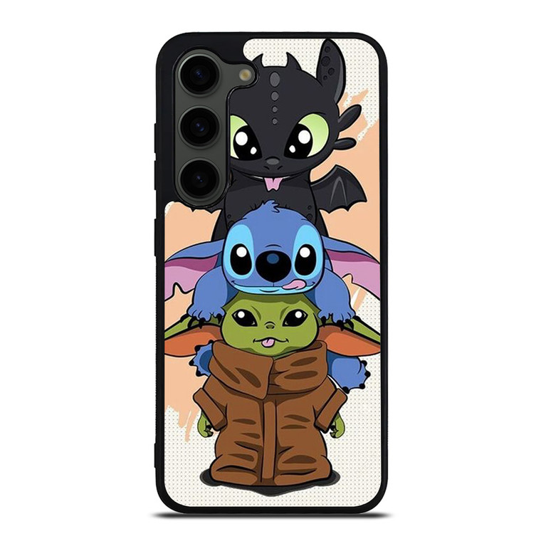 TOOTHLESS STITCH BABY YODA CUTE CARTOON Samsung Galaxy S23 Plus Case Cover