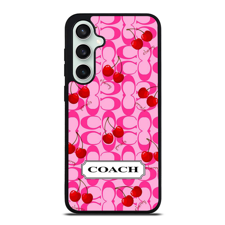 COACH NEW YORK LOGO CHERRY Samsung Galaxy S23 FE Case Cover