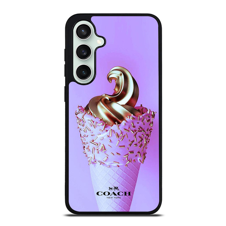 COACH NEW YORK LOGO GOLDEN ICE CREAM ICON Samsung Galaxy S23 FE Case Cover