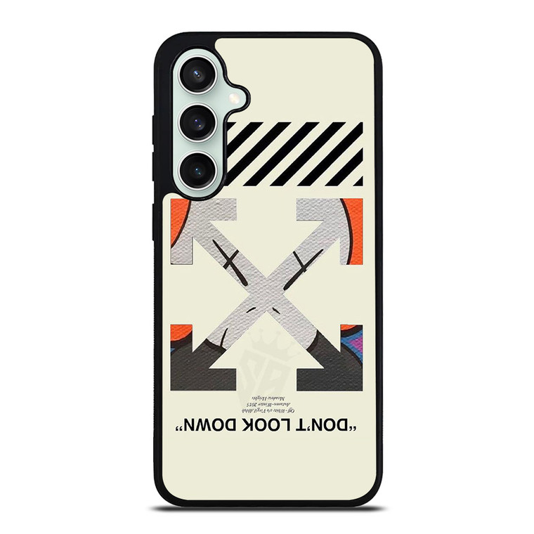 OFF WHITE KAWS LOGO DONT LOOK DOWN Samsung Galaxy S23 FE Case Cover